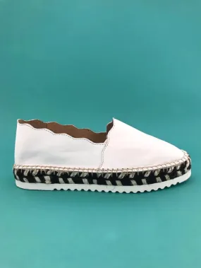 Agata White Nappa leather Espadrilles