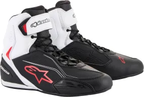 Alpinestars Faster-3 motorcycle shoes, black-white-red