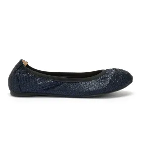 Barbican - Navy Fold Up Ballet Flats