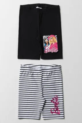 Barbie 2 Pack Cycling Shorts Black