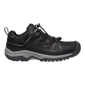 Big Kids’ Targhee Waterproof Shoe Black/Steel Grey