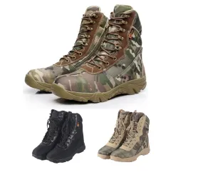 Men’s Military Tactical Ankle Boots Desert Combat Army Hiking Shoes | 001