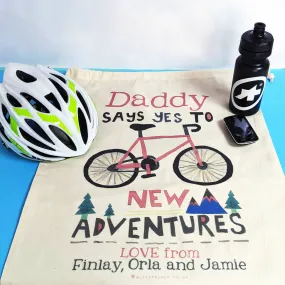 Personalised Cycling Adventures Storage Bag