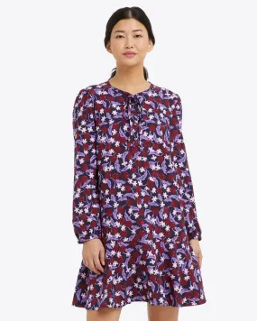 Rosanne Shift Dress in Plum Floral