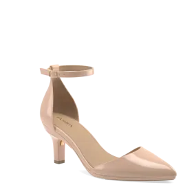 The D'Orsay - Sand Patent   Stiletto Heel Kit 3 Sand - FINAL SALE